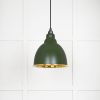 Smooth Brass Brindley Pendant in Heath