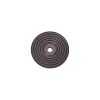 Reeded Round Backplate for Cupboard Knobs Aged Bronze