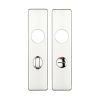 Zoo Hardware Cover plate for 19 mm RTD Lever on Short Backplate - Bathroom 57mm - 45mm x 180mm PSS - Polished Stainless