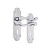 Oakley Lever on Backplate Lock Polished Chrome