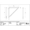 Matt Black Barton Shelf Bracket (200mm x 200mm)