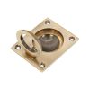 Ring Pull Square Flush Antique Brass