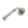 Pewter Regency Lever on Rose Set (Art Deco) - Unsprung