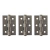 Atlantic CE Fire Rated Grade 7 Ball Bearing Hinges 3" x 2" x 2mm set of 3 - Matt Gun Metal