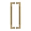 Heritage Brass Door Pull Handle Bauhaus Design 330mm Satin Brass Finish