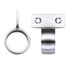 Zoo Hardware Window Sash Ring Vertical Fix - 28mm - Satin Chrome