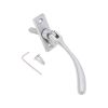 Peardrop Espag Locking Fastener (LH) Satin Chrome