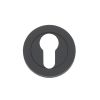 Zoo Hardware Euro profile round escutcheon - Oscuro Matt Black