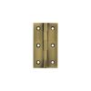Millhouse Brass Cabinet Butt Hinges 75mm x 41mm x 2mm - Antique Brass