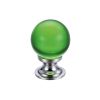 Zoo Hardware Glass Ball Cabinet Knob - Plain 25mm - Chrome