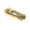 Polished Brass Art Deco Euro Escutcheon