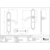 Pewter Gothic Curved Sprung Lever Bathroom Set