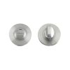 Zoo Hardware Turn and Release complete with escutcheon c/w Indicator and 5mm spindle - 52mm Rose - Grade 304 - Stainless Steel
