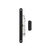 AGB Polaris 2XT Magnetic Bathroom Lock 50mm backset with strike plates for ALU doors - Matt Black