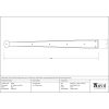 Black 24" Penny End Hinge Front (pair)