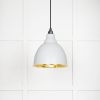 Smooth Brass Brindley Pendant in Flock