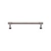 Heritage Brass Cabinet Pull Phoenix Design with 16mm Rose 128mm CTC Polished Nickel finish