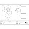 Black Lion Head Door Knocker