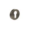 STATUS Euro Escutcheons on Round Rose - Antique Brass (Pair)
