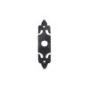 Zoo Hardware Bell Push with Rectangular Plate - 45mm x 77mm - Black