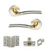 STATUS Indiana Door Handle Pack (Latch Set - 2.5" CE Latch, 3" Fire Rated Hinges x3)