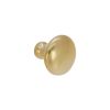 Mushroom 32mm Cupboard Knob Polilshed Brass Unlacquered
