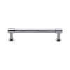 Heritage Brass Cabinet Pull Phoenix Design with 16mm Rose 160mm CTC Polished Chrome finish