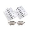 CE11 Mild Steel BB Butt Hinge - Polished Chrome