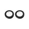 Oval Standard Escutcheon Black/Chrome