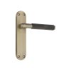 Connaught Knurled Lever on Backplate Latch Matt Antique