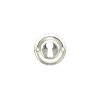 Old English Solid Brass Open Key Hole Escutcheons - Polished Nickel (Pair)