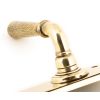 Aged Brass Hammered Newbury Lever Euro Lock Set