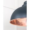 Smooth Copper Harborne Pendant in Soot