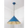Smooth Brass Hockley Pendant in Upstream