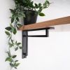 Narrow Art Deco Bracket Black (Sold in Pairs)