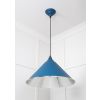 Hammered Nickel Hockley Pendant in Upstream