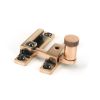 Polished Bronze Brompton Quadrant Fastener - Narrow