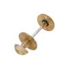 Beehive Turn & Release Satin Brass