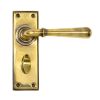 Aged Brass Newbury Lever Bathroom Set