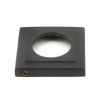 Aged Bronze Hammered Newbury Lever on Rose Set (Square) - Unsprung