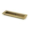 Aged Brass 175mm Plain Rectangular Pull