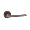 Forme Milly Lever Door Handle on Minimal Round Rose - Urban Bronze (Pair)