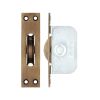 Zoo Hardware Brass Ball Bearing Pulleys - 2 1/4" Square Forend - Bronze