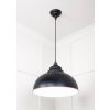 White Gloss Harborne Pendant in Elan Black