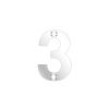Zoo Hardware Numerals - 50mm - Stainless Steel