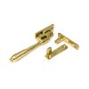 Polished Brass Night-Vent Locking Reeded Fastener