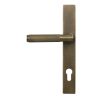 Burnished Brass Brompton Slimline Lever Espag. Lock Set