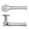 Zoo Hardware Aldo Lever On Round Rose - Polished Chrome