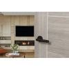 STATUS Carolina Lever Door Handle on Round Rose - Urban Dark Bronze