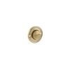 Old English Solid Brass Oval WC Turn and Release - Raw Brass